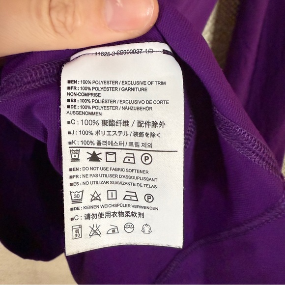 ARC’TERYX purple and blue quarter zip pullover base layer top MEDIUM - Picture 6 of 7